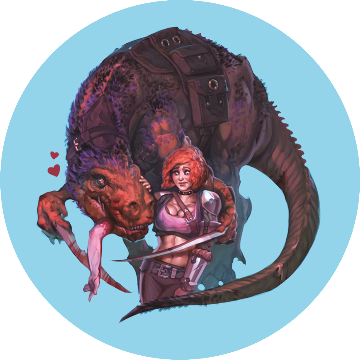 Suri and Cutthroat 3in Sticker
